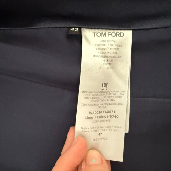 Tom Ford navy silk vest size 42 - Picture 6 of 8
